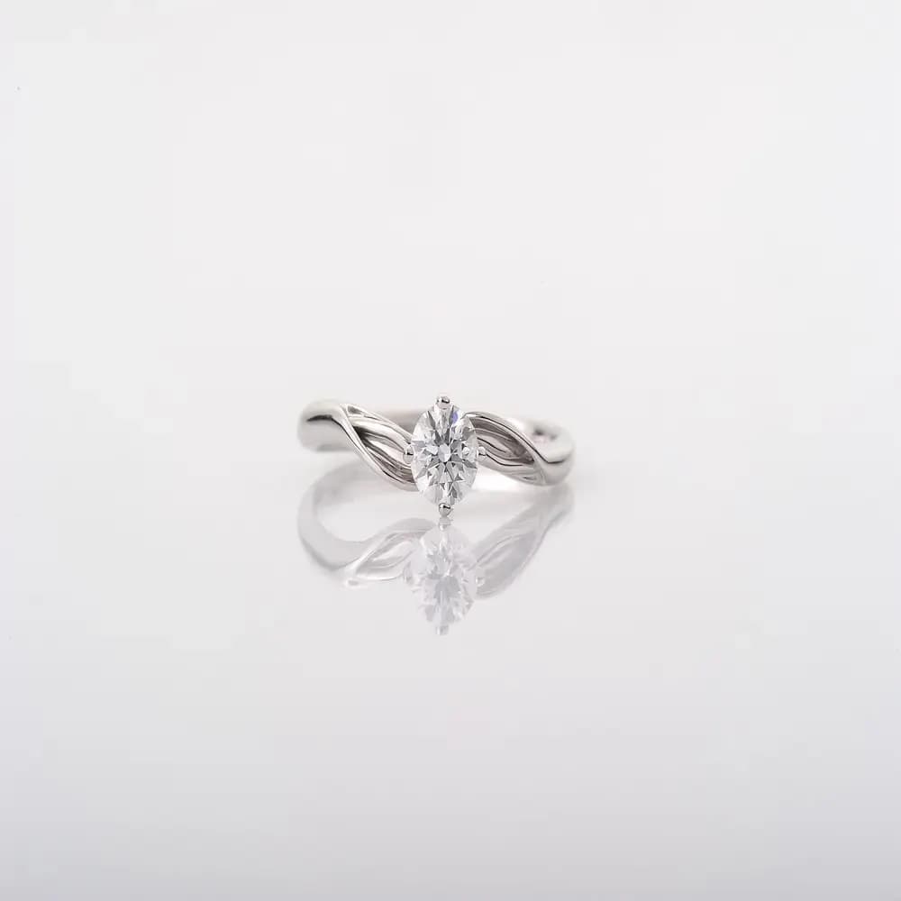 Crown Edge Silver Ring